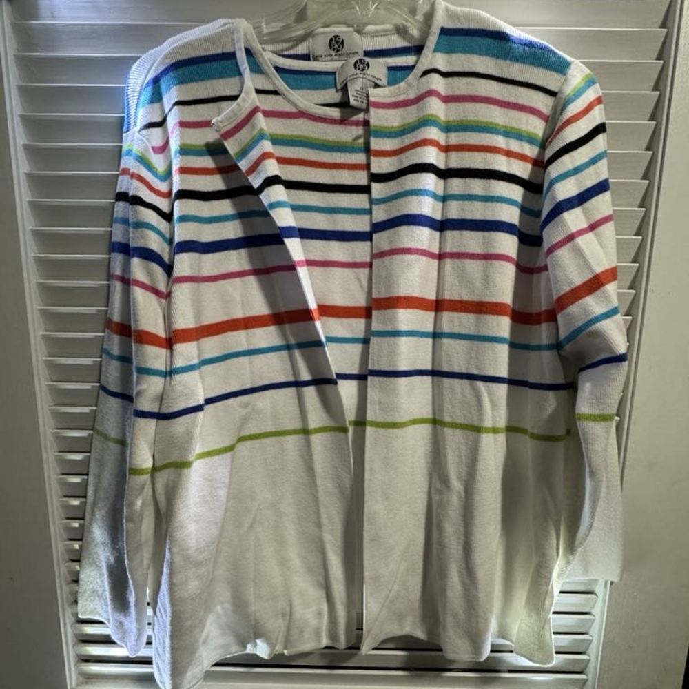 1989 Women's White 2X Sweater Set